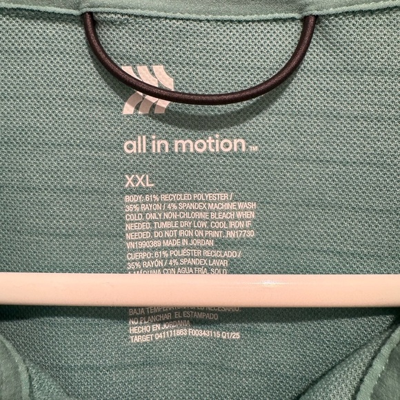 5/$30 All in Motion Men’s Short Sleeve Polo T-Shirt – Size XXL - Picture 4 of 4